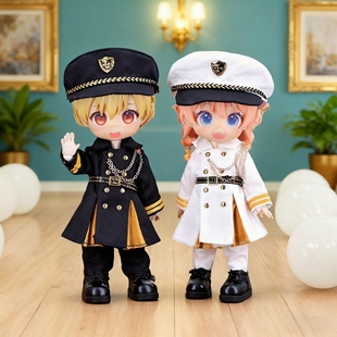 ob11娃衣 制服大衣套装 UFDOLL p10素体gsc粘土人bjd娃12分娃衣