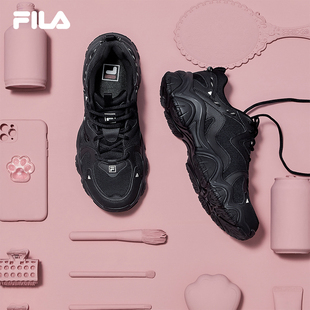 运动鞋 4代女鞋 FILA 子秋季 老爹鞋 黑色鞋 休闲鞋 斐乐官方猫爪鞋 男鞋